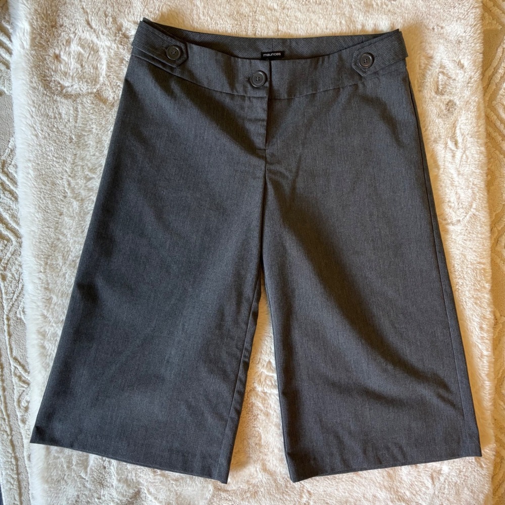 Y2K Office Siren Gray Gaucho Slacks